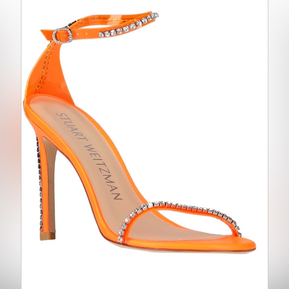 Stuart Weitzman NEW Nudistglam Crystal Heels - Sz 10